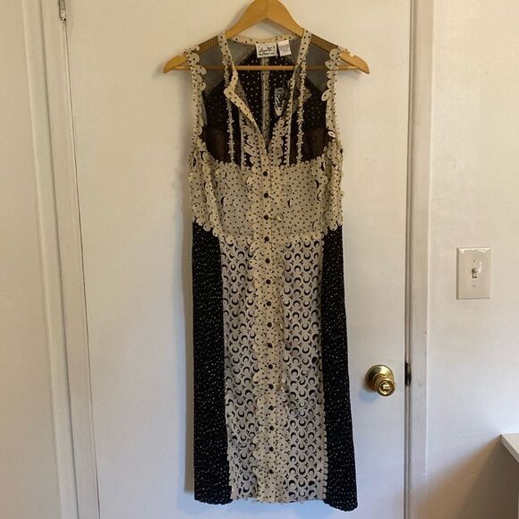 Anthropologie Byron Lars Lasercut Sheath Dress Size 8 - Picture 2 of 10
